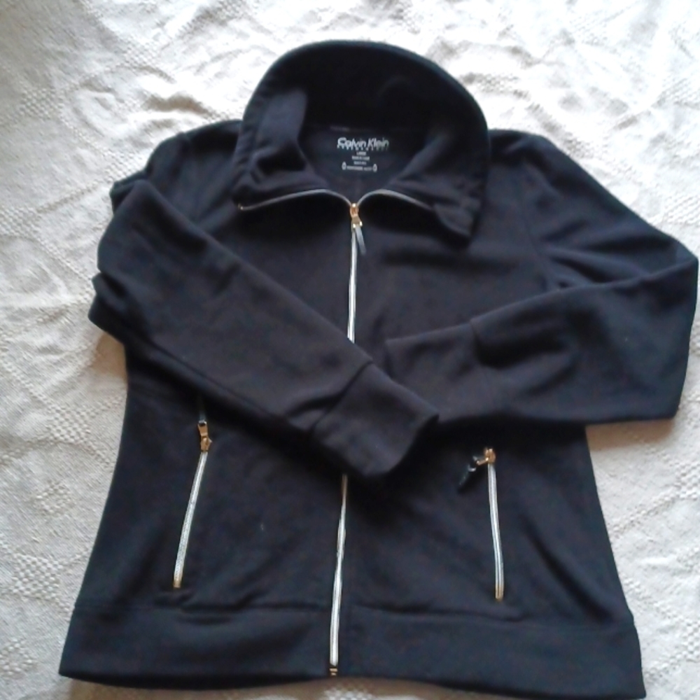 CALVIN KLEIN Performance Fleece Jacket | Black | Size Large